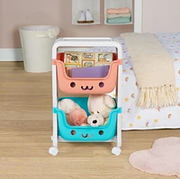 Neatfreak Kids Chariot de rangement roulant 2 niveaux
