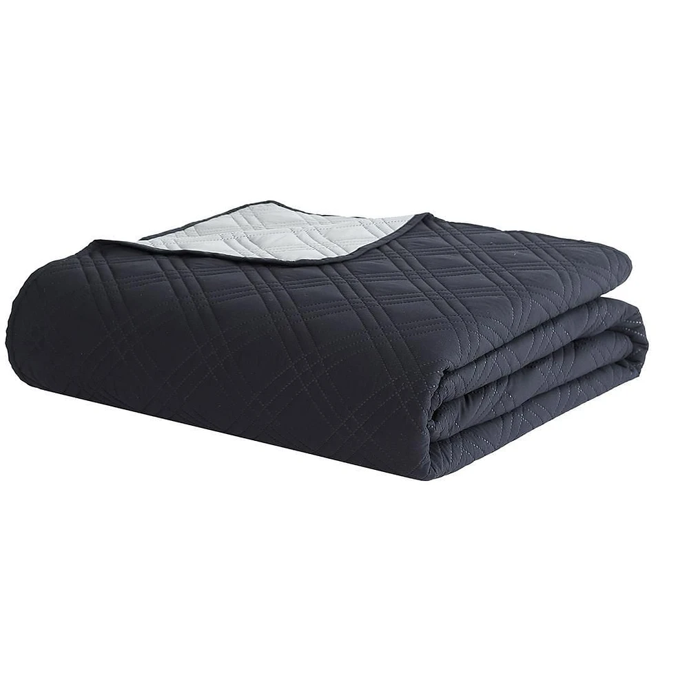 Courtepointe en microfibre Pinsonic Mainstays, réversible Tailles: 2 Places/Grand