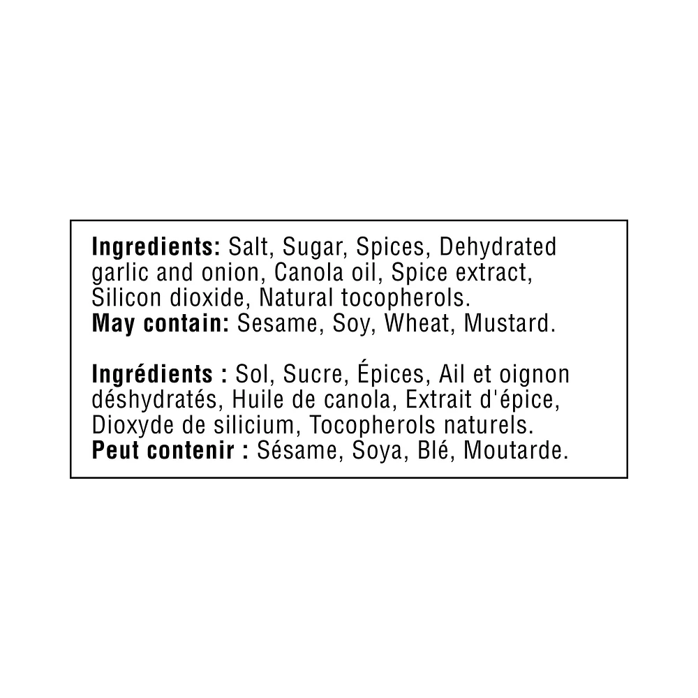Sel d’assaisonnement Great Value 250 g