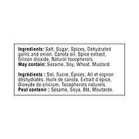 Sel d’assaisonnement Great Value 250 g