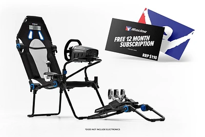 Next Level Racing® F-GT Lite Formula and GT Foldable Simulator Cockpit iRacing® Edition