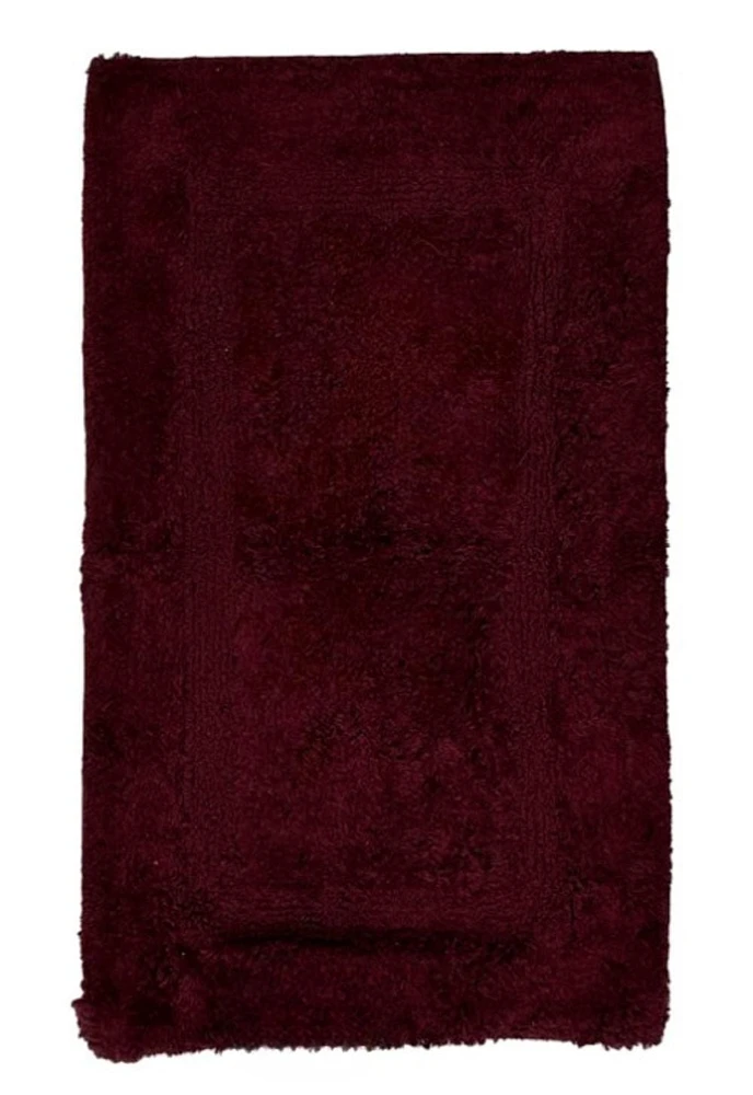 Wine Essential Cotton Indoor Bathmat – 20 Inch x 30 Inch, Soft and Absorbent, Stylish Bathroom Rug