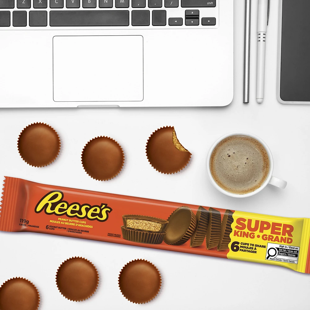 Reese's Peanut Butter Cup Super King 119g, 144pk, Reese's PBC Super King