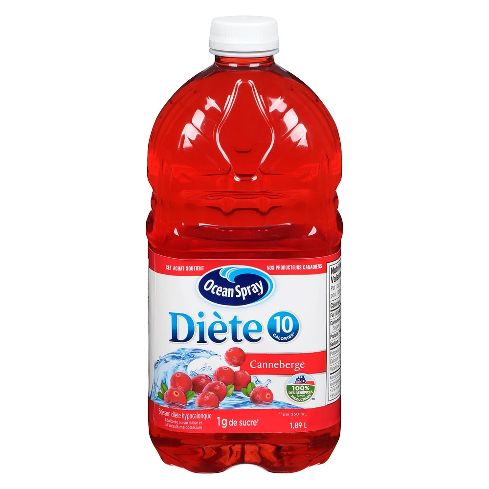 Ocean Spray Diet Cranberry Low Calorie Beverage, 1.89 L