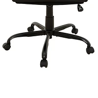 Chaise de bureau ergonomique à dossier haut Sealy® Montgomery en similicuir noir PU.