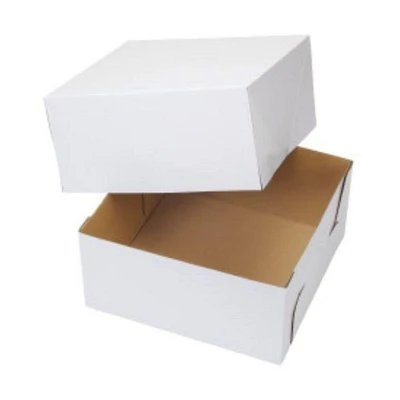 Boîte à gâteau carrée en carton ondulé blanc, 12 po (30,4 cm) Wilton,  lot de 2 Boîte à gâteau, 2 unités