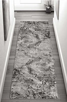 Rug Branch Collection Sakarya Tapis de couloir d'intérieur contemporain abstrait Splash
