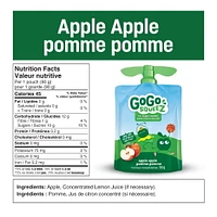 GoGo squeeZ Fruit Sauce Variety Pack, Apple, Strawberry, Peach, Banana, No Sugar Added. 90g per pouch, Pack of 20, 1.8kg