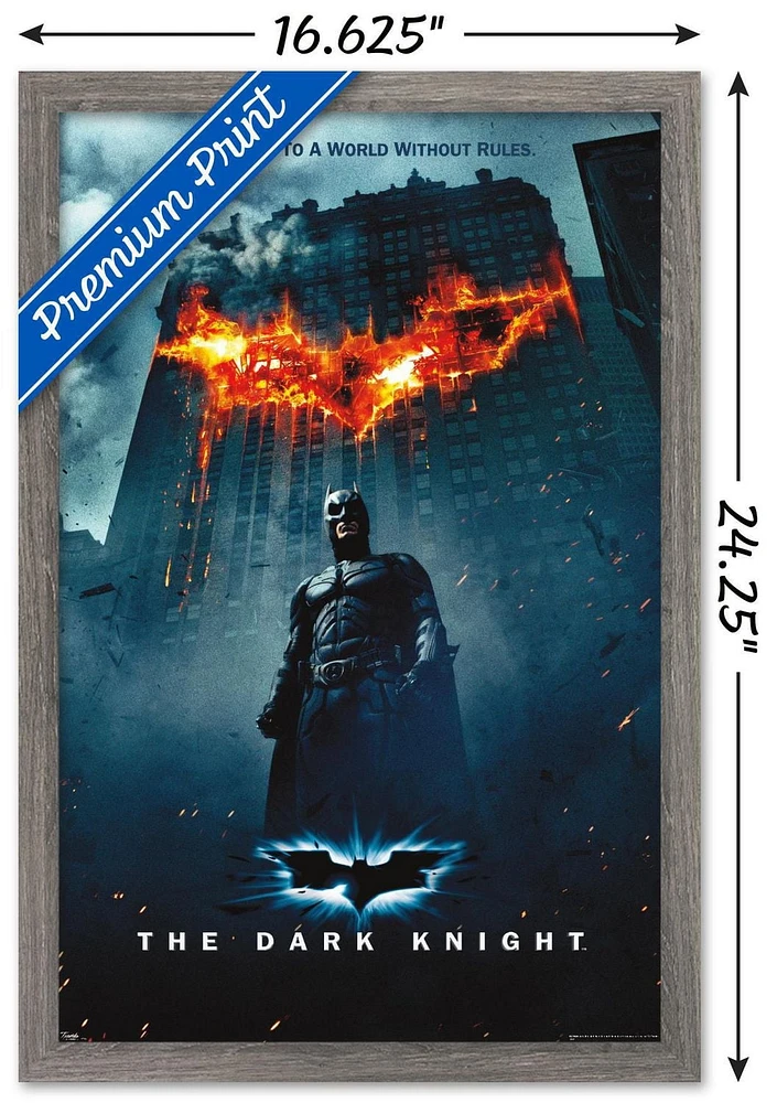 Film DC Comics - The Dark Knight - Batman Logo sur Fire One Sheet