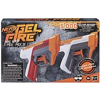 Nerf Pro Gelfire Dual Wield Pack, 2 Blasters, 5000 Gelfire Rounds, 2x 100 Round Integrated Hoppers, 2 Eyewear, Ages 14 and up