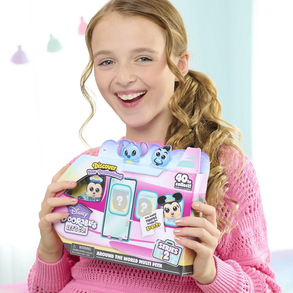 Disney Doorables NEW Let’s Go Around the World Figure Peek Series 2, Collectible Blind Bag Figures, Styles May Vary, Doorables Let’s Go Figure Peek Series 2