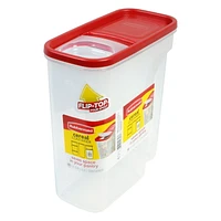 Rubbermaid Flip-Top Cereal and Food Storage Container, 4.2 Liter, Red