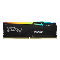Kingston Fury Beast KF552C40BBA-32 Module de mémoire pour ordinateur de bureau RVB 5200 MT/s DDR5 CL40 DIMM Intel XMP 3.0 Technologie de synchronisation infrarouge Stabilité d'overclocking