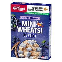 Kellogg's Mini-Wheats Cereal, Blueberry Flavour 439 g, Special Edition