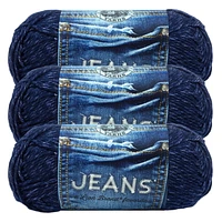 Lion Brand Jeans® Yarn #4 Medium/Worsted Acrylic yarn, 100g/ 225m, 3-CT