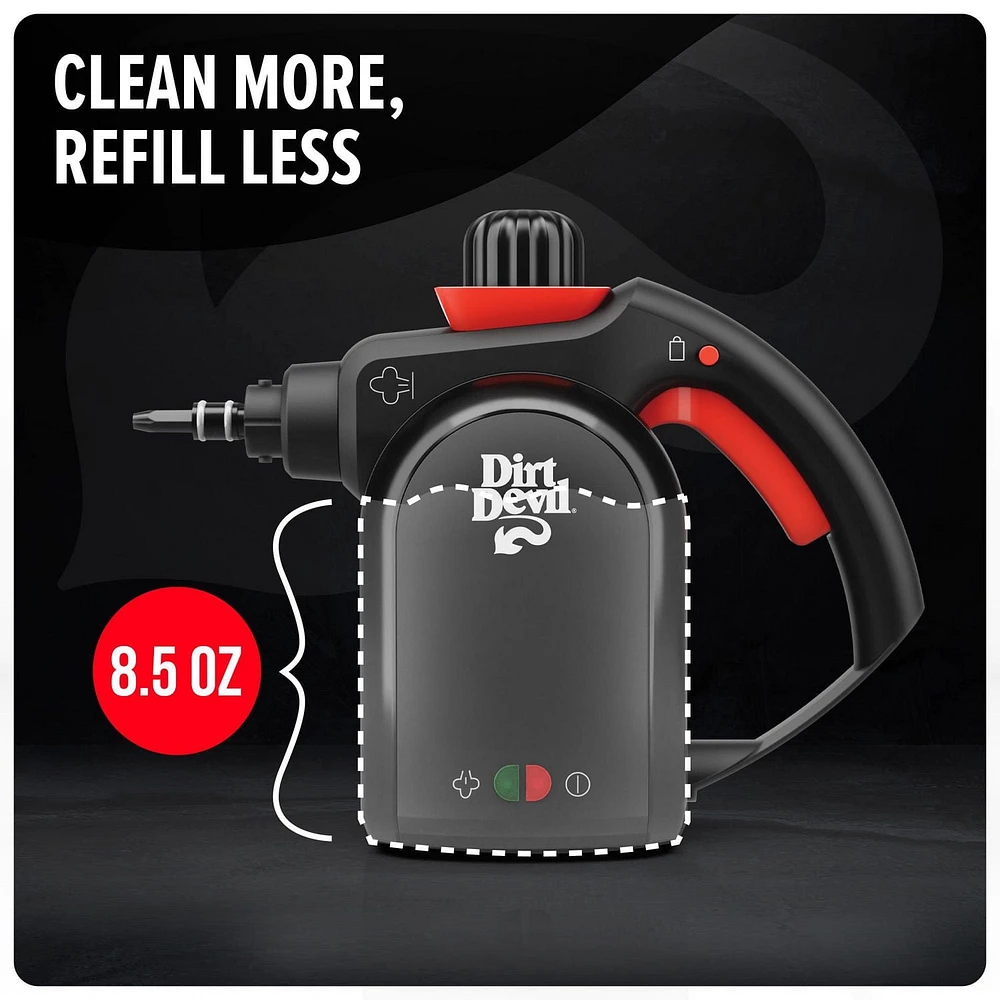 Dirt Devil Cuiseur vapeur à main Cuiseur vapeur portatif 7 en 1 avec outils