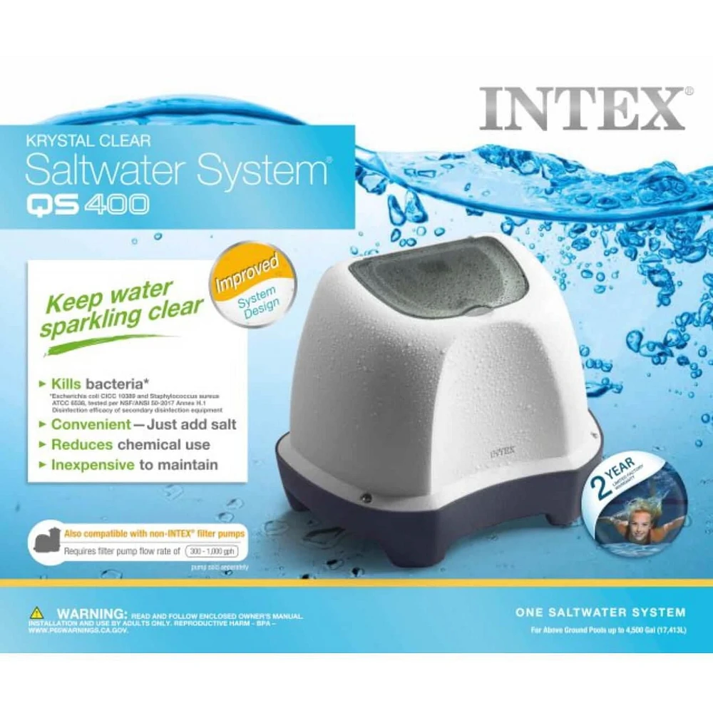 Intex Qs400 Krystal Clear Saltwater System (110-120Volt)