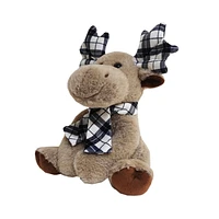 HOLIDAY TIME PLUSH DEER WITH SCARF, 9.5INCH