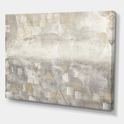 Designart Aquarelle abstraite grise Art mural sur toile