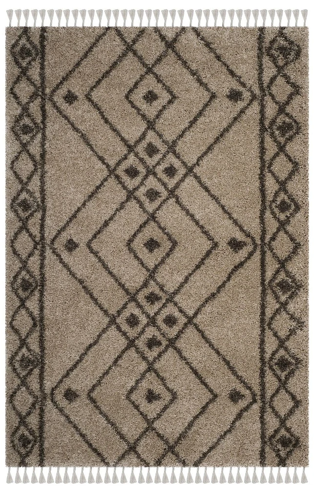Safavieh Moroccan Fringe Erksine Tapis Géométrique Shag
