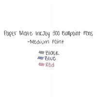 Paper Mate Stylos à bille InkJoy, 0,7 mm, bleu, Paq. de 12