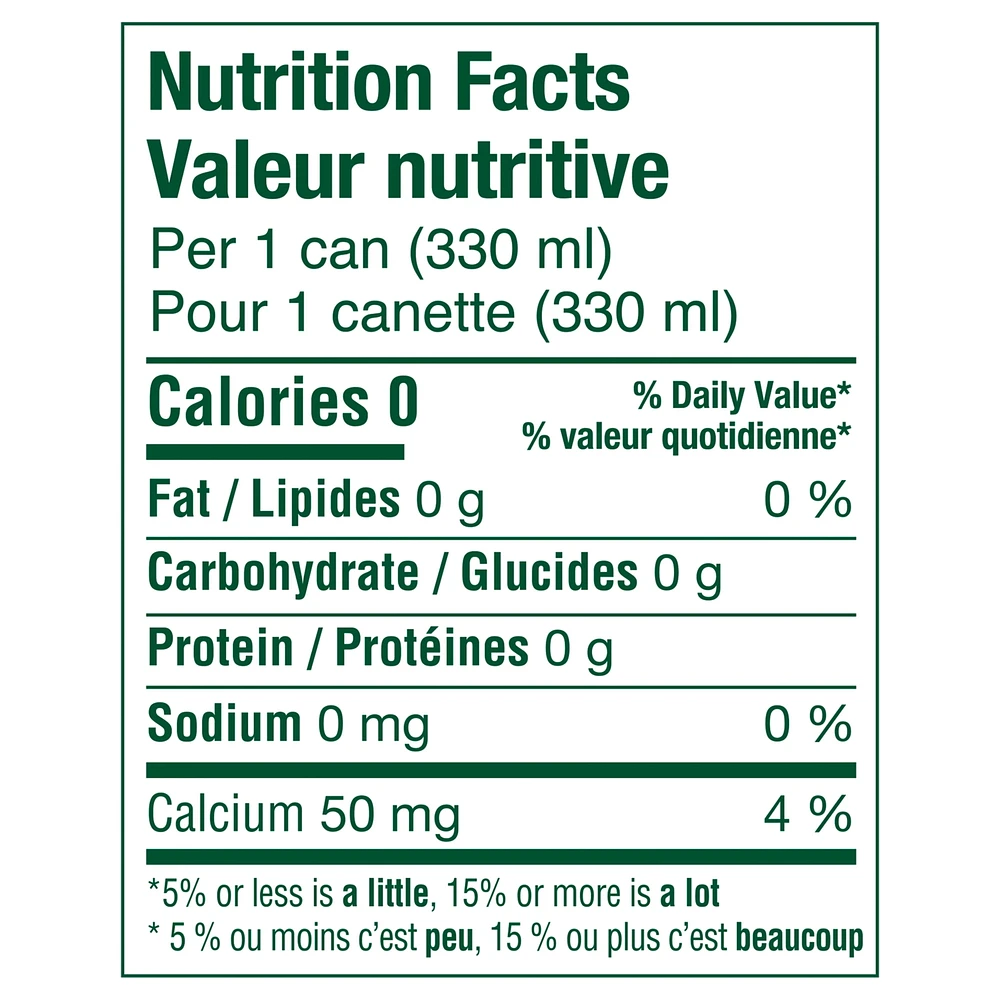 PERRIER Eau de source naturelle gazéifiée Gingembre et lime avec arôme naturel, sans calories, ni édulcorants, ni sodium, canette 2.64 kg