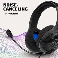 PDP Gaming LVL50 Wired Stereo Gaming Headset: Black Camo - PlayStation 5, PlayStation 4