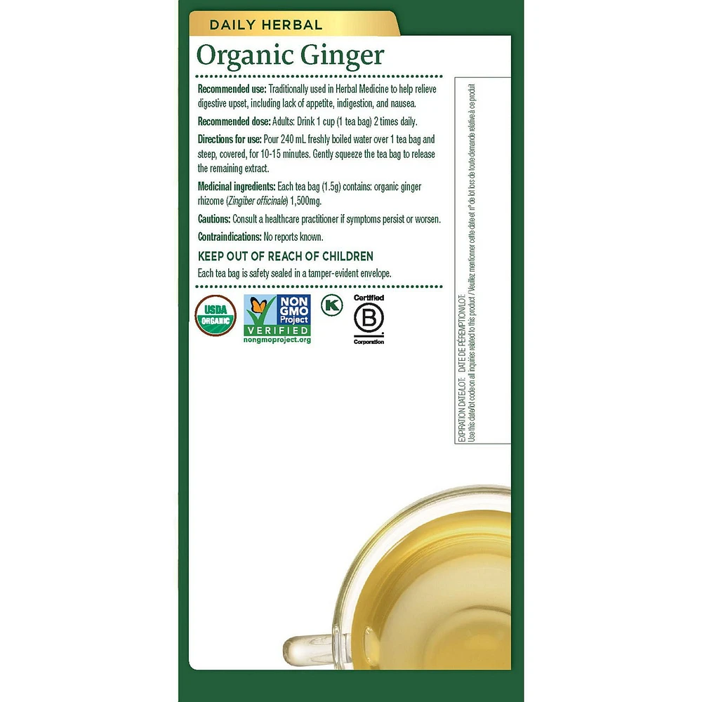 Traditional Medicinals Organic Ginger