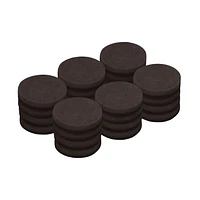 Super Slider Avec Gorilla Glue 1.5" brun patins ronds en feutre 24pc 1.5" Round Felt Pads