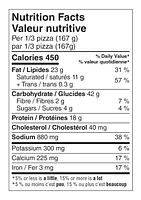Dr. Oetker Giuseppe Pizzeria Pizza canadienne à croûte mince 501g