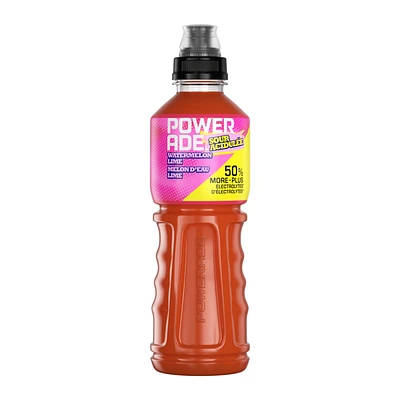 POWERADE SOUR LIME WATERMELON, Hydrate your game with the sour punch of new POWERADE SOUR, available for a limited time only