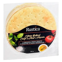 Rustica Stone Baked 3 Original Pizza Crusts, 3 pack, 345 g