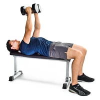 CAP Strength Banc de musculation plat utilitaire (capacité de poids de 600 lb), gris