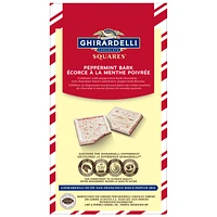 GHIRARDELLI Milk Chocolate Peppermint Bark Squares Bag, 141g, GHIRARHELLI BAG PEPPERMINT BARK MILK