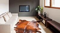 TAPIS KOBE EN PEAU DE VACHE 5' X 7