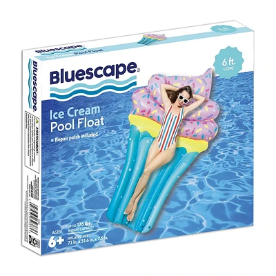 Bluescape Bouée Gonflable en Forme de Crème Glacée Bouée Gonf. Forme Crème Glacée