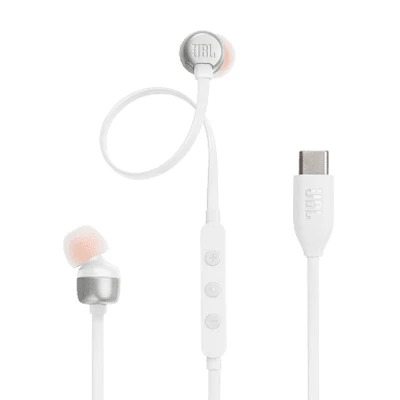 JBL Tune 310C USB Écouteurs filaires Hi-Res - Blanc