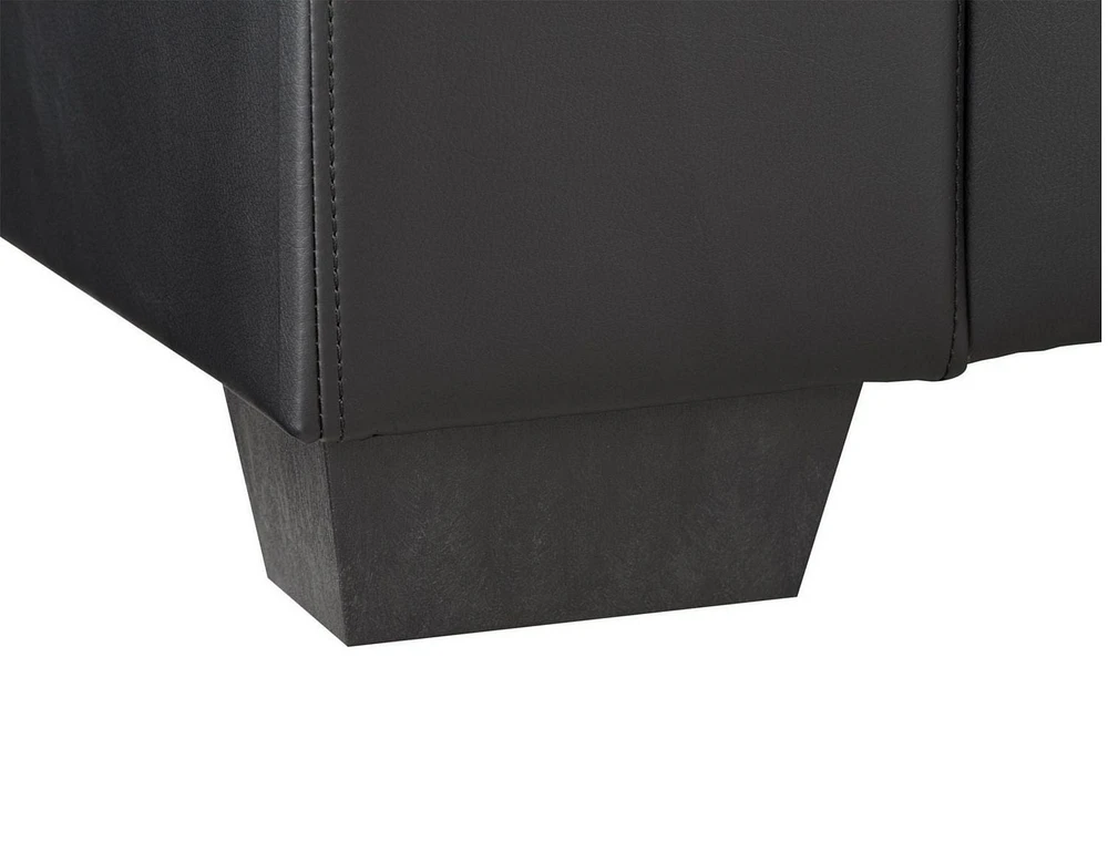 Aerys Metro Armchair , Top Grade Leather ,Black