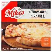 Mikes 4-cheese stuffed crust pizza