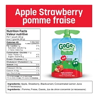 GoGo squeeZ Fruit Sauce Variety Pack, Apple, Strawberry, Peach, Banana, No Sugar Added. 90g per pouch, Pack of 20, 1.8kg