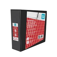 PEN+GEAR 3" DURABLE VIEW BINDER, Slant D-Ring, BLACK, PG DV 3`` BDR BLK