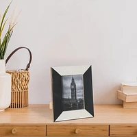 4X6 Black & White Inlay Photo Frame