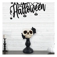 Skull with black Rose