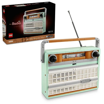 LEGO Icons La radio rétro 10334 Ensemble de construction (906 pièces)