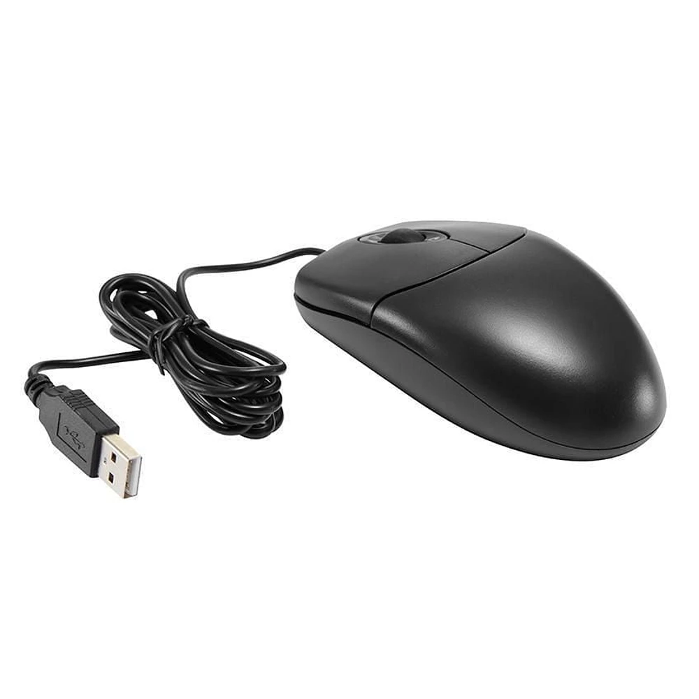 onn. Wired Optical Mouse (Black)