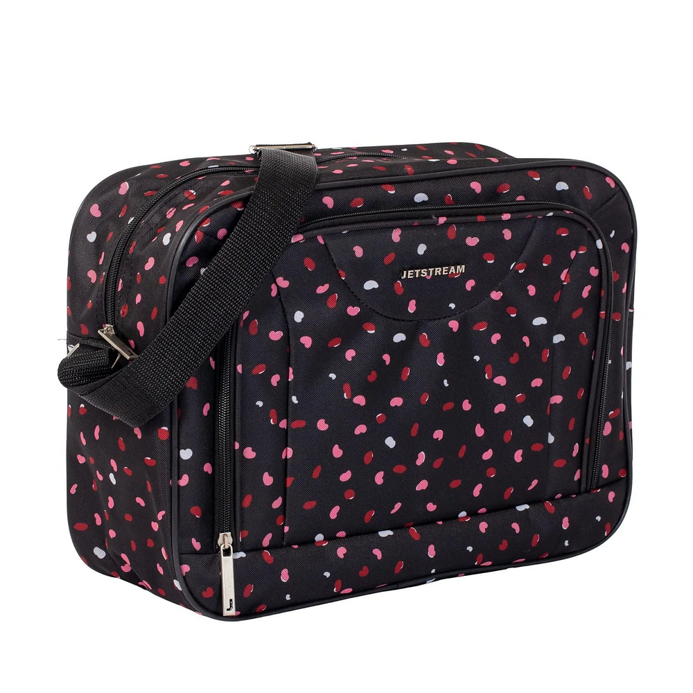 JT 4PC SET AST, 4 Piece Suitcase Set: 25 Inch Luggage, Carry On Suitcase, Tote Bag & Toiletry Kit