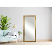 Floor mirror with solid heavy MDF frame<br>Dimensions<br>80"H x 30"W x 5"D