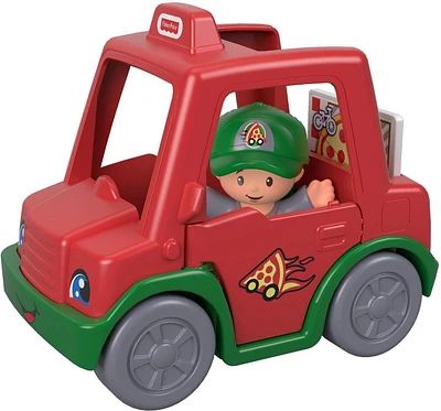Little People Have a Slice Pizza Delivery Car