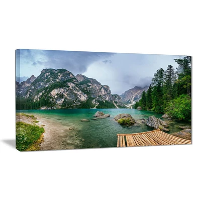 Tableau sur toile imprimée Design Art Paysage Lac entre montagnes