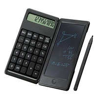 Calculatrice à 12 chiffres avec bloc-notes effaçable et stylet Pen+Gear Alimentée par piles